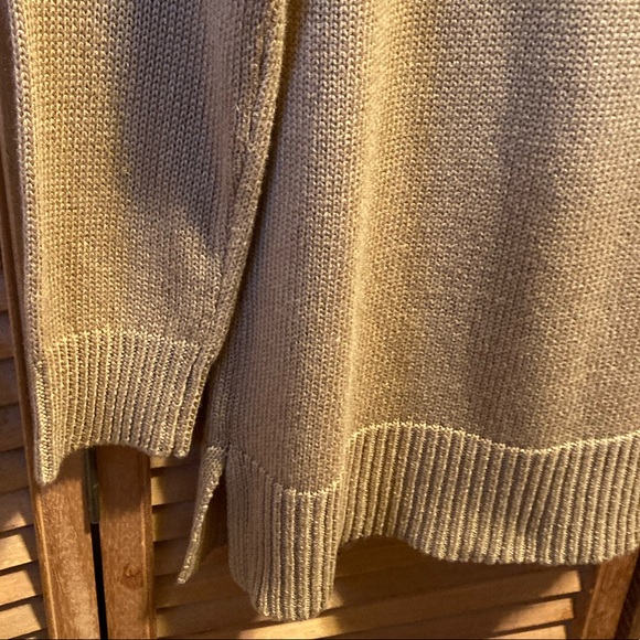 Apt. 9 Tan/Camel Crewneck Tunic Sweater with Detachable Infinity Scarf - Picture 10 of 13